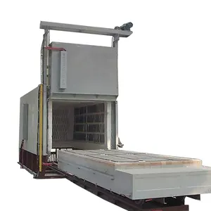 Heat treatment trolley furnace with automatic temperature control cabinet
