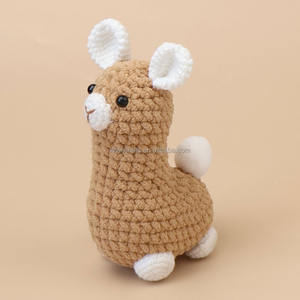 Peluche <span class=keywords><strong>Alpaga</strong></span> au Crochet Faite Main 16cm, Adorable Jouet Bébé, Mouton en Peluche Tricoté, Poupée <span class=keywords><strong>Alpaga</strong></span> au Crochet, Doudou en Coton - Product Image 4