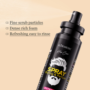 KORMESIC Private Label 100ml 2 in 1 Hair Oil & Perfume <b>Spray</b> <b>Styling</b> for Men Ultimate Scent Long Lasting Daily Use Natural Style - Product Image 3