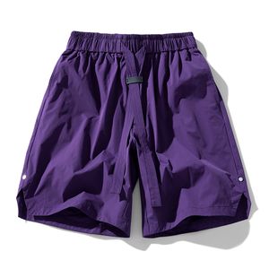 Pantalones cortos de seda helada con logo personalizado para hombre, finos, de secado rápido, para ocio y baloncesto, deportivos de verano 2025, a la moda - Product Image 5