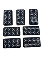 Panneau de commande tactile étanche à 6 zones 12V/24V 60A |   Barre lumineuse pour treuil |   Momentané/Impulsion/SOS |   Découpe de caoutchouc EPDM de la marque United
