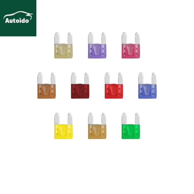 Mini ATM AST Fuse (1A,2A,3A,5A,7.5A,10A,15A,20A,25A,30A) Auto Fuse 32V for Cars, Trucks, Motorhomes, Motorboats (Nylon)