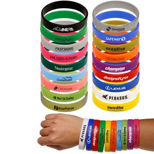 Actividades promocionales Pulseras de silicona Pulseras de goma promocionales impermeables con logotipo personalizado - Product Image 1