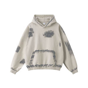 2024 coupe régulière sweats à capuche pour hommes poche solide Logo personnalisé confortable Vintage coton Polyester Offre Spéciale pour l'automne - Product Image 4