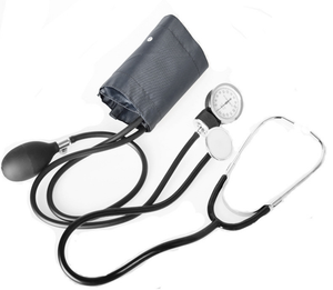 Kit tensiomètre anéroïde 3-en-1 CE et stéthoscope – Moniteur de tension artérielle manuel avec stéthoscope à double tête en acier inoxydable - Product Image 4