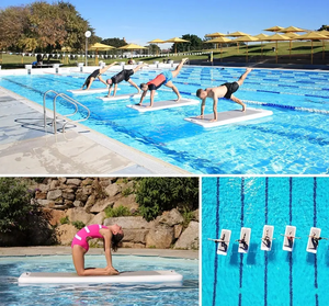 Wholesale DWF Floating Pilates <strong>Mats</strong> Inflatable Water Yoga <strong>Mat</strong> <strong>Aqua</strong> Physical Floating Swimming Pool <strong>Mat</strong> - Product Image 6