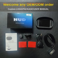 Moderno 5 pulgadas OBD2 GPS HUD Velocímetro inteligente Universal P2 Auto Head-Up Display para todos los coches Respuesta rápida