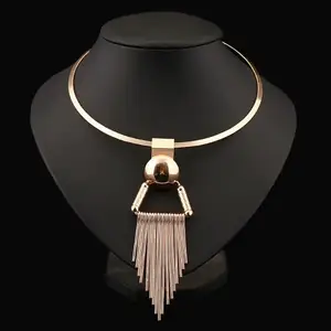 ZX10273 Fashion choker necklaces jewelry for women alloy jewelry tassel necklaces Promotion gifts