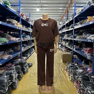 热卖现货L-XXL C250530女性休闲2件套上衣和裤子套装t恤配裤子套装，适合日常穿着 - Product Image 2