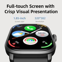 Montre connectée Starmax WATCH 2, écran TFT 1,85 pouces, bracelet en silicone, moniteur de fréquence cardiaque, SpO2, suivi du sommeil par IA, logo personnalisé