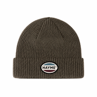 Bonnet d'hiver vintage pour homme, tricoté côtelé, avec logo personnalisé en patch tissé, style pêcheur, pour le ski
