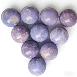 Sphère de calcite bleue de haute qualité sculptée à la main, boule de quartz cyanite naturelle pour la guérison et le Feng Shui, idéale pour la décoration - Product Image 4