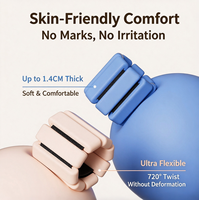 Bracelets lestés en silicone durables, poids réglables pour poignets et chevilles, bracelets de musculation portables pour le yoga, le Pilates et la course à pied