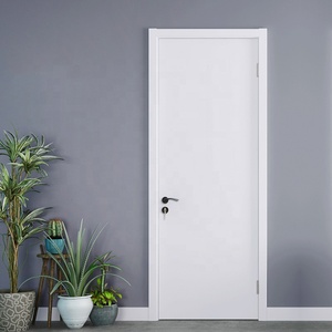 <span class=keywords><strong>Puerta</strong></span> Interior Moderna Rústica para Dormitorio, Diseño Innovador sin Marco, Madera Oculta en la Pared con Marco de Aluminio, Material MDF Impermeable - Product Image 2