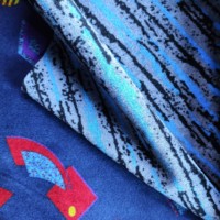 Tissu imprimé en coton polyester 100% de haute qualité pour sublimation tricoté en chaîne écologique pour accessoires et vêtements de voiture