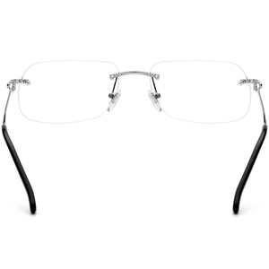 <span class=keywords><strong>Monture</strong></span> de Lunettes Sans <span class=keywords><strong>Monture</strong></span> Borregls en Alliage, Nouveau Design de Marque, Lunettes Carrées <span class=keywords><strong>Homme</strong></span> Femme, Optique Sans Cadre 150253 - Product Image 5