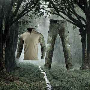 Completo Tattico da <span class=keywords><strong>Uomo</strong></span> in Tela Impermeabile e Traspirante, Prodotto in Fabbrica, con Maglietta a Maniche Lunghe e <span class=keywords><strong>Pantaloni</strong></span> Tattici <span class=keywords><strong>Mimetici</strong></span> - Product Image 3