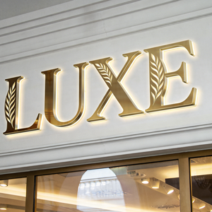 Insegna Luminosa in Metallo Personalizzata, <span class=keywords><strong>Lettere</strong></span> <span class=keywords><strong>LED</strong></span> 3D Retroilluminate, Caratteri Completi per Esterni, Insegna Pubblicitaria Architettonica - Product Image 3