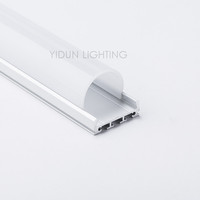 Nouveau 23mm Carré PC Couverture LED Aluminium Profilé Extrusion 26x23mm Dissipateur de Chaleur Aluminium Plaque Supports de Lampe Bases Bande Diffuseur de Lumière