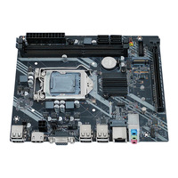 Carte mère H61 LGA 1155 Kit Compatible 2nd 3rd génération processeurs Intel Core prend en charge le SSD M.2 NVME pour la mémoire Double DDR3 de bureau