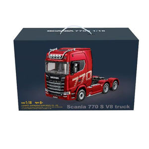 HuiNa 1501 Camión de Transporte Pesado <span class=keywords><strong>Scania</strong></span> 770S V8 <span class=keywords><strong>6x6</strong></span> a Escala 1:18, 2.4G, 19 Canales, Semirremolque de Aleación con Luces - Product Image 6