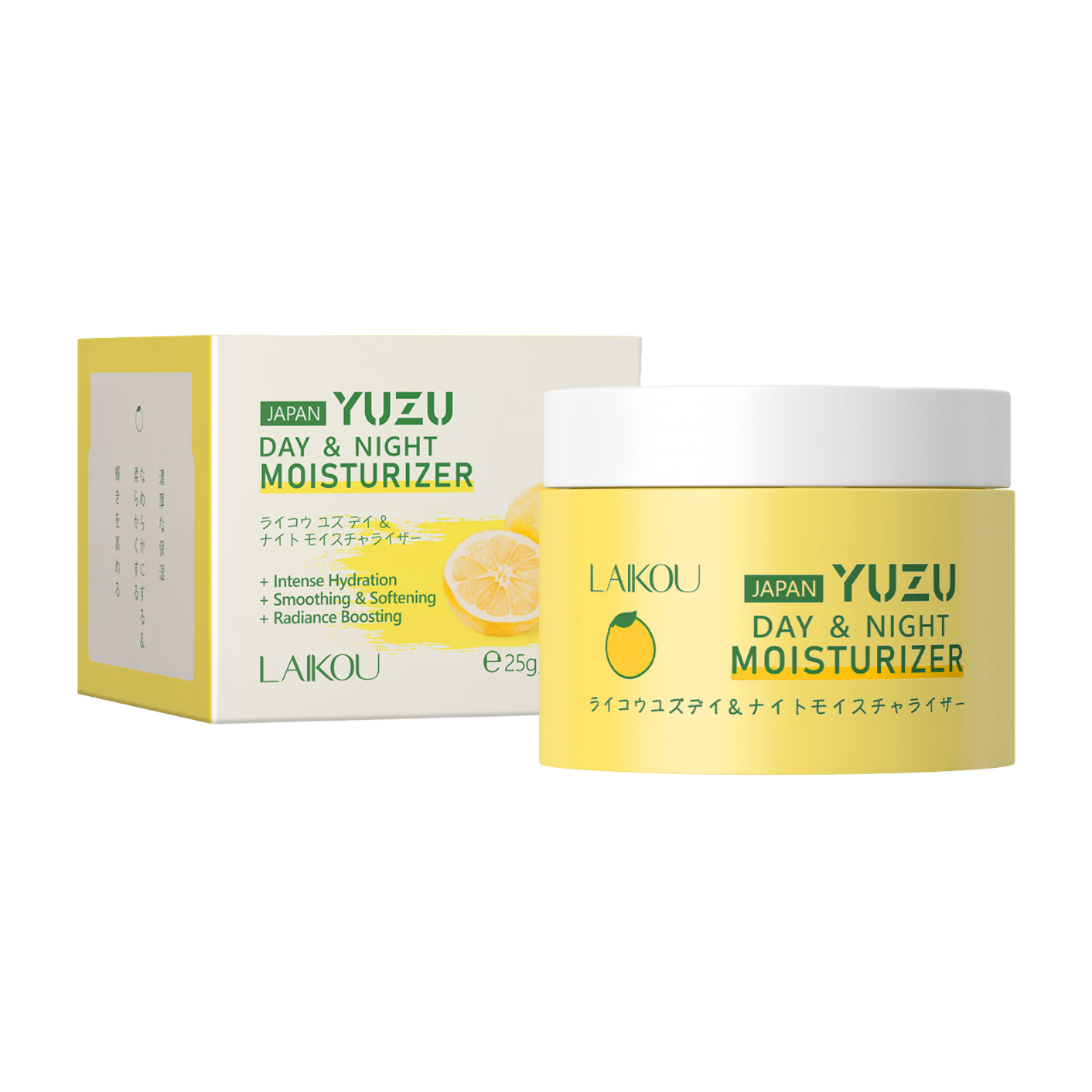 Крем для лица LAIKOU YUZU дневной и ночной увлажняющий с ниацинамидом против морщин и омолаживающим осветляющим эффектом уход за кожей