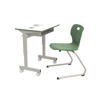 Meubles scolaires modernes, bureau simple pour les étudiants, bon marché, Durable, avec plateau de boîte à livres en métal