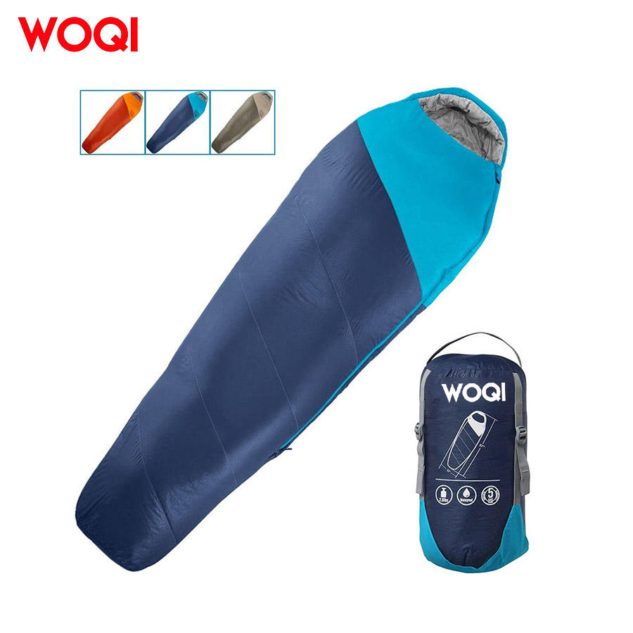 Woqi High Quality Sleeping Bag Waterproof Lightweight Camo Camping Hiking Mummy Sleeping Bag