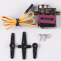 Micro-moteur servo à engrenages métalliques MG90S 14g, actionneur de direction inclinable, version améliorée du SG90 pour avion RC à aile fixe et robot