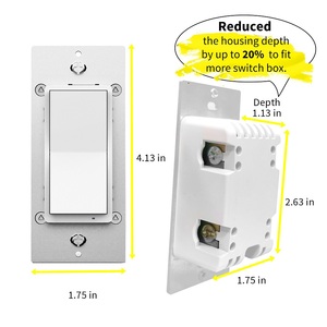 Interruptor de luz inteligente Wi-Fi Interruptor inteligente de encendido/apagado Alexa y asistente de Google Tuya Interruptor inteligente de 3 vías - Product Image 2