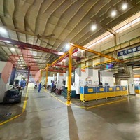 Système de grue suspendue modulaire KBK direct usine, grue sur rail légère pour la manutention des matériaux sur ligne de production et d'assemblage
