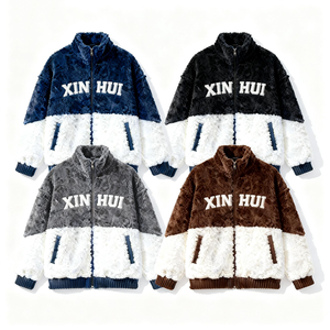 Veste bomber décontractée en polyester d'hiver, vente en gros d'usine, broderie de lettres sur la poitrine, vêtements d'extérieur multifonctionnels pour hommes, mode - Product Image 4