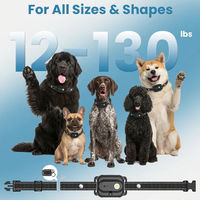 Collier de dressage à distance 1-vers-2 pour chien avec vibration et choc électrique, dispositif anti-aboiement étanche pour l'entraînement extérieur des animaux de compagnie