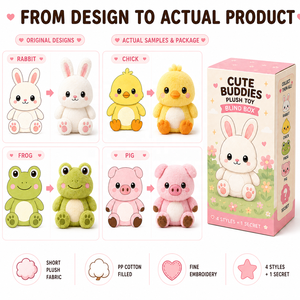 ของเล่นตุ๊กตาสัตว์น่ารักแบบสุ่ม 4 แบบ พร้อมของสะสมลับๆ  ลดราคาพิเศษ รับผลิตตามแบบ (OEM) จากโรงงาน - Product Image 2