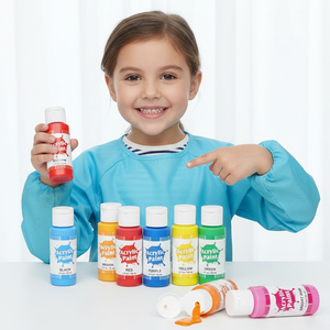 Oferta Relámpago 50% de Descuento <span class=keywords><strong>en</strong></span> Set de Pintura Acrílica Económica de 2oz 59ml con 13 Colores, Pintura Soluble <span class=keywords><strong>en</strong></span> Agua para Arte, Vidrio, Lienzo, WingArt Factory - Product Image 1