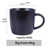 Grande tasse à café en céramique multicolores avec un design uni pour la vente en gros et l'usage quotidien