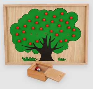 Đồ chơi giáo dục sớm bằng gỗ Montessori cho trẻ em, hỗ trợ rèn luyện tư duy logic, số học, toán học, hình quả táo. - Product Image 2