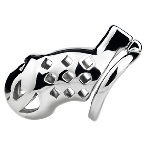 Dispositivo de Castidad Masculino de Acero Inoxidable, Cómodo, para Juegos de Bondage BDSM para Parejas, Jaula Anti-Escape - Product Image 1
