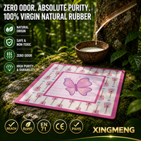 Tapis de Mahjong Décoratif à Motifs Mixtes, Vente Directe Usine, Tapis de Table Carré à Motif Floral Vibrant pour Cadeau et Divertissement Ludique