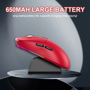 OEM ODM Biểu Tượng Tùy Chỉnh Nhiều Màu Đa-Kết Nối Chế Độ Có Thể Sạc Lại Chuột Không Dây RGB Chuột Chơi Game Với Sạc Dock - Product Image 2
