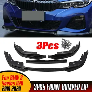 G20 Frente Lip MP Estilo Amortecedor Dianteiro Lip Spoiler Body Kit Difusor Spoiler Protetor Deflector Para BMW Série 3 G20 2019 2020