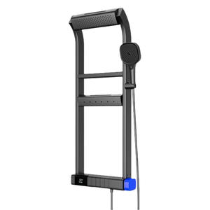 <span class=keywords><strong>Gockel</strong></span> 现代 360 度 LED 数字显示恒温淋浴板黄铜浴室淋浴套装钢琴键陶瓷雨淋喷头 - Product Image 5