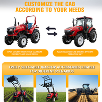 Tracteurs agricoles, tracteurs compacts avec moteur EPA, avec chargeur et pelle rétrocaveuse