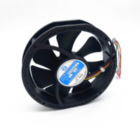 Ventilateur de refroidissement électrique BLDC réversible Sanyo 136R 136 mm 5400 tr/min 12 V 24 V à double roulement à billes OEM pour hôtels et armoires compactes