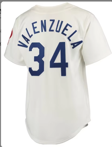 Vente en gros de maillots de baseball cousus de haute qualité Angeles Retro Jersey #34 Fernando <span class=keywords><strong>Valenzuela</strong></span> Tailles S-3XL Grandes Tailles Respirant - Product Image 3