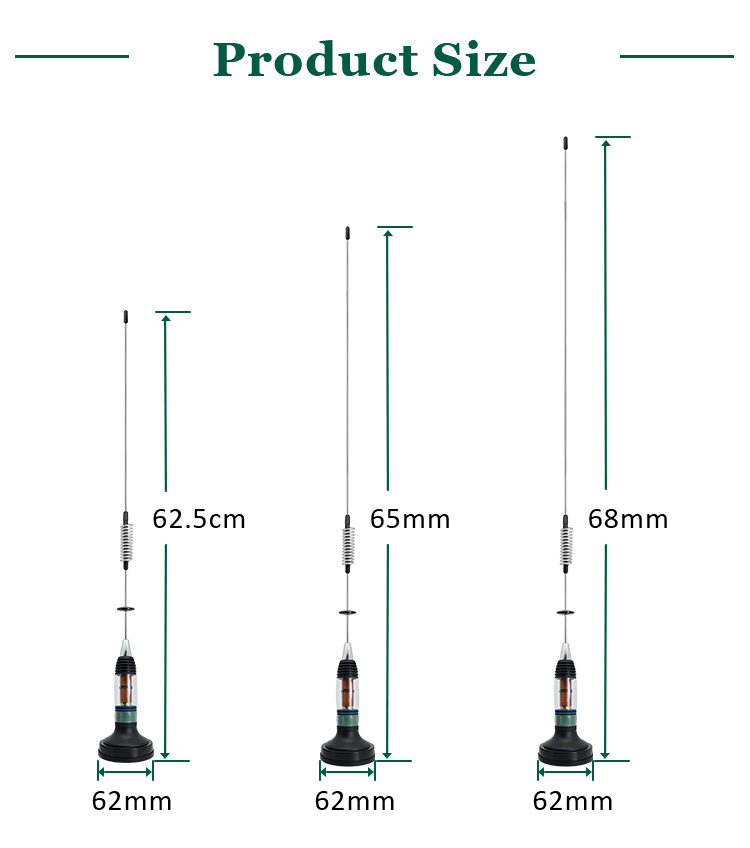 Outdoor Omnidirectional Car 27MHz VHF / UHF CB Antennas