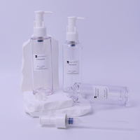 Botol Kosmetik Plastik Kosong dengan Logo Custom, Wadah Sabun Cair Frost PET dengan Pompa Semprot untuk Kemasan 120ml 150ml
