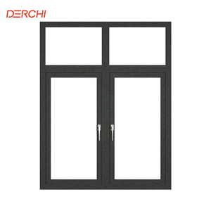डर्ची आधुनिक शैली में उच्च प्रदर्शन में सुधार सुरक्षा जल सबूत चिकनी स्विंग विंडो एल्यूमीनियम कैसमेंट खिड़कियां - Product Image 1