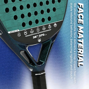 AMA INDUSTRY ODM/OEM Raquette de padel en fibre de carbone 3K/12K/18K/24K de haute qualité, surface 3D, Pala De Padel - Product Image 4