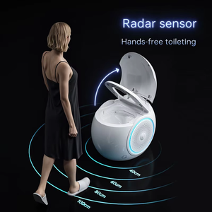Inodoro Inteligente con Tapa Abatible Automática en Forma de Huevo, con Altavoces Bluetooth Integrados, de Pie, Compatible con OEM - ¡Venta Caliente! - Product Image 4